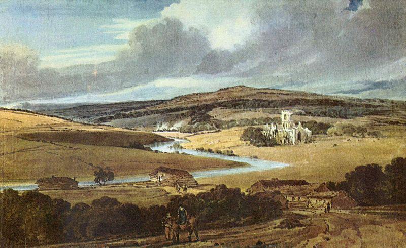 Thomas Girtin Kirkstall Abbey, Yorkshire oil painting picture